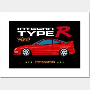 Integra Type R Stancenation jdm cars Posters and Art